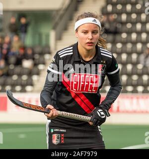 Amstelveen, Niederlande. 08 Dez, 2019. Amstelveen, 08-12-2019, Livera Hoofdklasse Hockey Dames, Seizoen 2019-2020. Veranstaltungsort: Wagener Stadion. Freude Haarman während des Spiels Amsterdam - Schc. Credit: Pro Schüsse/Alamy leben Nachrichten Stockfoto