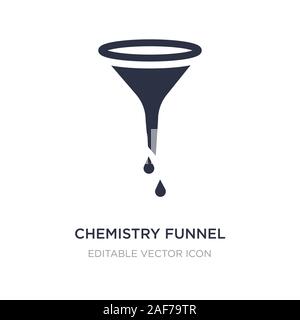 Chemie Symbol auf weißem Hintergrund Trichter. Einfaches element Abbildung von Bildung Konzept. Chemie Symbol design Trichter. Stock Vektor