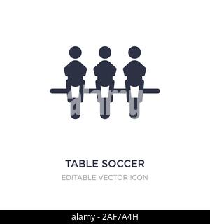 Tabelle Fußball-Symbol auf weißem Hintergrund. Einfaches element Abbildung kann von Unterhaltung Konzept. Table Soccer Symbol Design. Stock Vektor