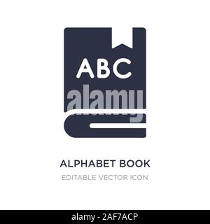Alphabet buch Symbol auf weißem Hintergrund. Einfaches element Abbildung von Bildung Konzept. alphabet Buch Symbol Design. Stock Vektor