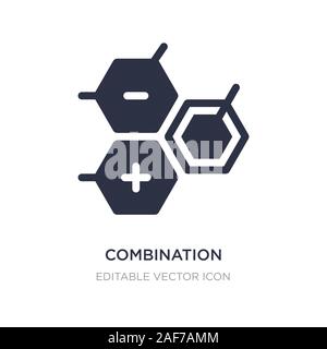 Kombination Symbol auf weißem Hintergrund. Einfaches element Abbildung von Bildung Konzept. Kombination Symbol Design. Stock Vektor