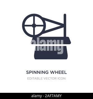 Spinning Wheel Symbol auf weißem Hintergrund. Einfaches element Abbildung kann von Unterhaltung Konzept. spinnrad Symbol Design. Stock Vektor