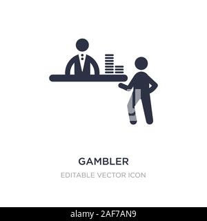 Spieler Symbol auf weißem Hintergrund. Einfaches element Abbildung kann von Unterhaltung Konzept. Spieler Symbol Design. Stock Vektor