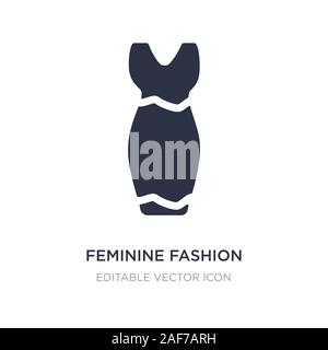 Feminine mode Symbol auf weißem Hintergrund. Einfaches element Abbildung kann von Fashion Concept. femininer Mode Symbol Design. Stock Vektor