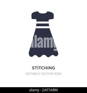 "Stitching"-Symbol auf weißem Hintergrund. Einfaches element Abbildung kann von Fashion Concept. heften Symbol Design. Stock Vektor