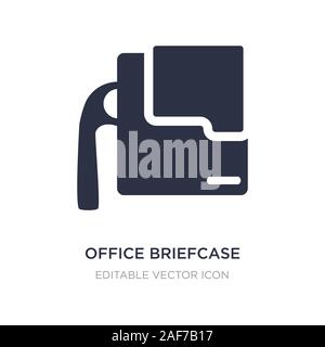 Büro Aktenkoffer Symbol auf weißem Hintergrund. Einfaches element Abbildung kann von Fashion Concept. office Aktenmappe symbol Design. Stock Vektor