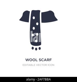 Wolle Schal Symbol auf weißem Hintergrund. Einfaches element Abbildung kann von Fashion Concept. Wolle Schal Symbol Design. Stock Vektor