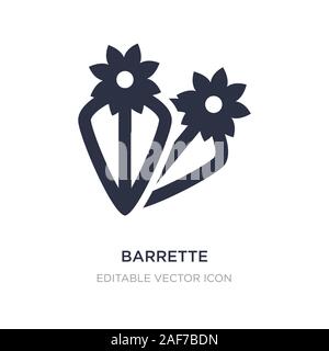 Barrette Symbol auf weißem Hintergrund. Einfaches element Abbildung kann von Fashion Concept. barrette Symbol Design. Stock Vektor