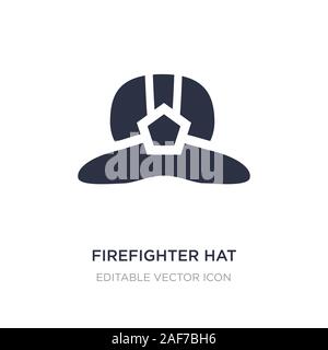 Feuerwehrmann hat Symbol auf weißem Hintergrund. Einfaches element Abbildung kann von Fashion Concept. Feuerwehrmann hat Symbol Design. Stock Vektor