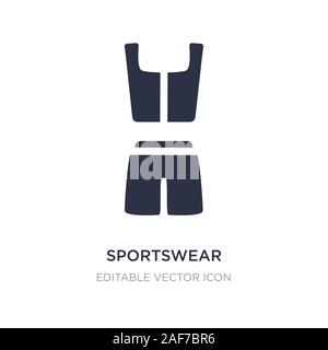 Sportswear Symbol auf weißem Hintergrund. Einfaches element Abbildung kann von Fashion Concept. sportswear Symbol Design. Stock Vektor