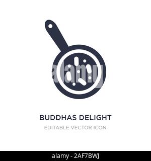 Buddhas delight Symbol auf weißem Hintergrund. Einfaches element Abbildung aus Essen und Restaurant Konzept. Buddhas delight Symbol Design. Stock Vektor