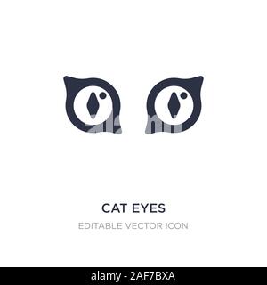 Katzenaugen Symbol auf weißem Hintergrund. Einfaches element Abbildung kann von Fashion Concept. katze Augen Symbol Design. Stock Vektor