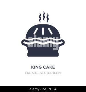 König kuchen Symbol auf weißem Hintergrund. Einfaches element Abbildung aus Essen Konzept. König kuchen Symbol Design. Stock Vektor
