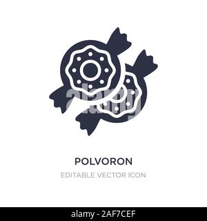 Polvoron Symbol auf weißem Hintergrund. Einfaches element Abbildung aus Essen Konzept. polvoron Symbol Design. Stock Vektor