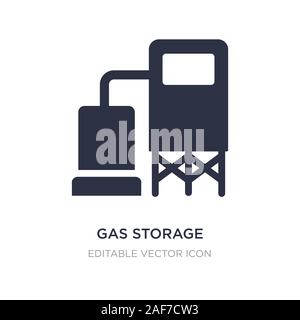 Gas Storage Symbol auf weißem Hintergrund. Einfaches element Abbildung aus dem allgemeinen Konzept. Gas Storage Symbol Design. Stock Vektor