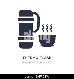 Thermo Flasche Symbol auf weißem Hintergrund. Einfaches element Abbildung aus Essen Konzept. thermo Flasche Symbol Design. Stock Vektor