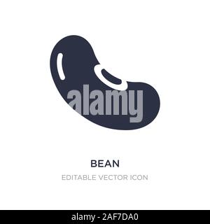 Bean Symbol auf weißem Hintergrund. Einfaches element Abbildung aus Essen Konzept. bean Symbol Design. Stock Vektor