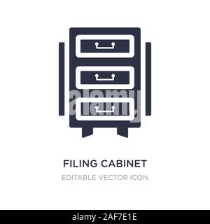 Aktenschrank Symbol auf weißem Hintergrund. Einfaches element Abbildung aus dem allgemeinen Konzept. aktenschrank Symbol Design. Stock Vektor