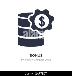 Bonus Symbol auf weißem Hintergrund. Einfaches element Abbildung aus dem Spielkonzept. bonus Symbol Design. Stock Vektor