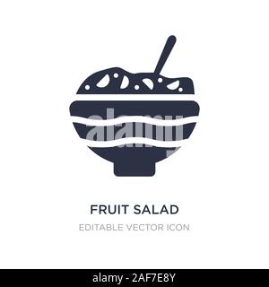 Obstsalat Symbol auf weißem Hintergrund. Einfaches element Abbildung aus Essen Konzept. Obstsalat Symbol Design. Stock Vektor