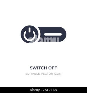 Schalten Sie Symbol auf weißem Hintergrund. Einfaches element Abbildung aus dem allgemeinen Konzept. Schalten Sie Symbol Design. Stock Vektor