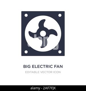 Großer elektrischer Ventilator Symbol auf weißem Hintergrund. Einfaches element Abbildung aus dem allgemeinen Konzept. Großer elektrischer Ventilator Symbol Design. Stock Vektor