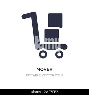Mover Symbol auf weißem Hintergrund. Einfaches element Abbildung aus Essen Konzept. mover Symbol Design. Stock Vektor
