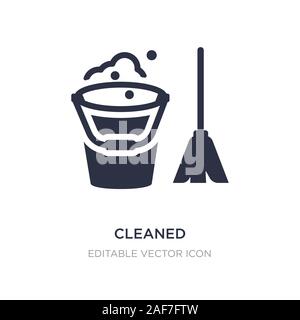 Gereinigt Symbol auf weißem Hintergrund. Einfaches element Abbildung von Möbel und Haushalt Konzept. gereinigt Symbol Design. Stock Vektor
