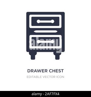 Schubladen Symbol auf weißem Hintergrund. Einfaches element Abbildung von Möbel und Haushalt Konzept. Schubladen Symbol Design. Stock Vektor