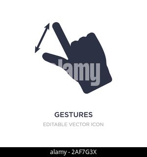Gesten Symbol auf weißem Hintergrund. Einfaches element Abbildung kann von Guestures Konzept. Gesten Symbol Design. Stock Vektor