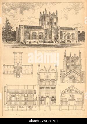 Thompson Memorial Library, Vassar College, Poughkeepsie, New York 1904 Drucken Stockfoto