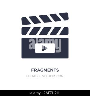 Fragmente Symbol auf weißem Hintergrund. Einfaches element Abbildung aus dem allgemeinen Konzept. Fragmente Symbol Design. Stock Vektor