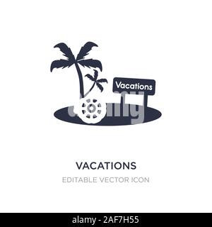 Ferien Symbol auf weißem Hintergrund. Einfaches element Abbildung aus dem Urlaub Konzept. Ferien Symbol Design. Stock Vektor