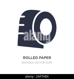 Papierrollen für Bad Symbol auf weißem Hintergrund. Einfaches element Abbildung von medizinischen Konzept. Papierrollen für Bad Symbol Design. Stock Vektor