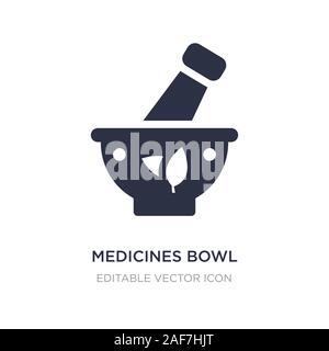 Arzneimittel Schüssel Symbol auf weißem Hintergrund. Einfaches element Abbildung kann von medizinisches Konzept. Arzneimittel, die Schüssel Symbol Design. Stock Vektor