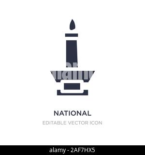 Nationaldenkmal monas Symbol auf weißem Hintergrund. Einfaches element Abbildung von Denkmälern Konzept. Das nationaldenkmal Monas Symbol Design. Stock Vektor