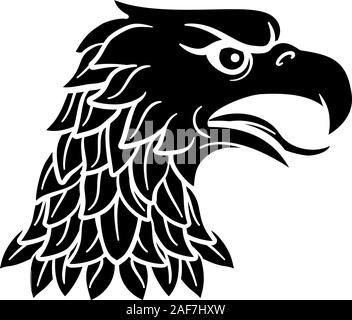 Eagle Head Imperial heraldischen Symbol Stock Vektor