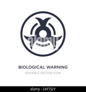 Biologische Warnsymbol auf weißem Hintergrund. Einfaches element Abbildung kann von medizinisches Konzept. biologische Warnung Symbol Design. Stock Vektor