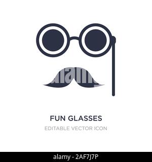 Spaß Brille Symbol auf weißem Hintergrund. Einfaches element Abbildung kann von Diverses Konzept. Spaß Brille Symbol Design. Stock Vektor