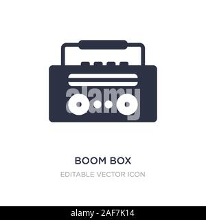 Boom Box Symbol auf weißem Hintergrund. Einfaches element Abbildung kann von Multimedia Konzept. Boom Box Symbol Design. Stock Vektor