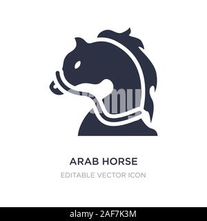 Arabische Pferd Symbol auf weißem Hintergrund. Einfaches element Abbildung kann von anderen Konzept. arabische Pferd Symbol Design. Stock Vektor