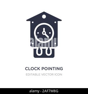 Die Uhr zeigt 4 Uhr Symbol auf weißem Hintergrund. Einfaches element Abbildung kann von anderen Konzept. Uhr nach vier Uhr Symbol Design. Stock Vektor