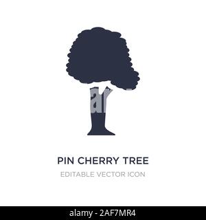 Klemme cherry tree Symbol auf weißem Hintergrund. Einfaches element Abbildung von Natur Konzept. Klemme cherry tree Symbol Design. Stock Vektor