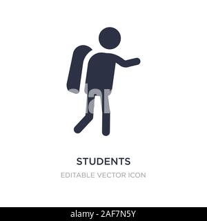 Studenten Symbol auf weißem Hintergrund. Einfaches element Abbildung kann von Personen Konzept. Studenten Symbol Design. Stock Vektor