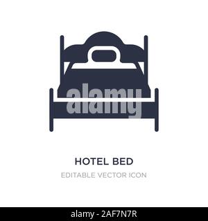Hotel bed Symbol auf weißem Hintergrund. Einfaches element Abbildung kann von anderen Konzept. Hotel bed Symbol Design. Stock Vektor