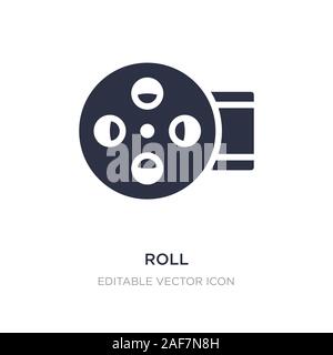 Roll Symbol auf weißem Hintergrund. Einfaches element Abbildung kann von Multimedia Konzept. roll Symbol Design. Stock Vektor