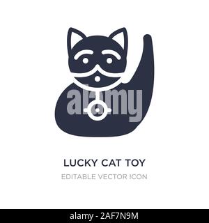 Lucky cat toy Symbol auf weißem Hintergrund. Einfaches element Abbildung kann von anderen Konzept. lucky Cat toy Symbol Design. Stock Vektor