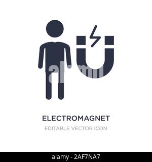 Elektromagnet Symbol auf weißem Hintergrund. Einfaches element Abbildung kann von Personen Konzept. Elektromagnet Symbol Design. Stock Vektor