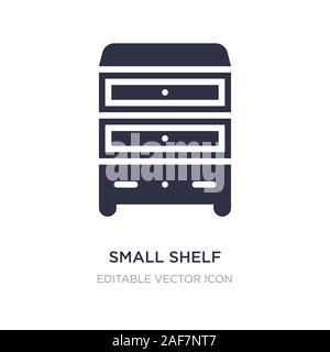 Kleines Regal Symbol auf weißem Hintergrund. Einfaches element Abbildung kann von anderen Konzept. kleines Regal Symbol Design. Stock Vektor