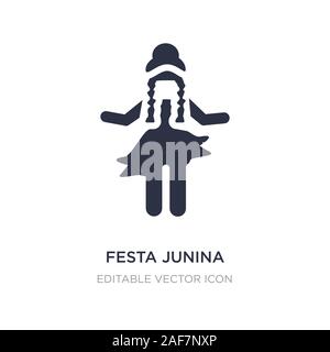 Festa junina Symbol auf weißem Hintergrund. Einfaches element Abbildung kann von Personen Konzept. Festa junina Symbol Design. Stock Vektor